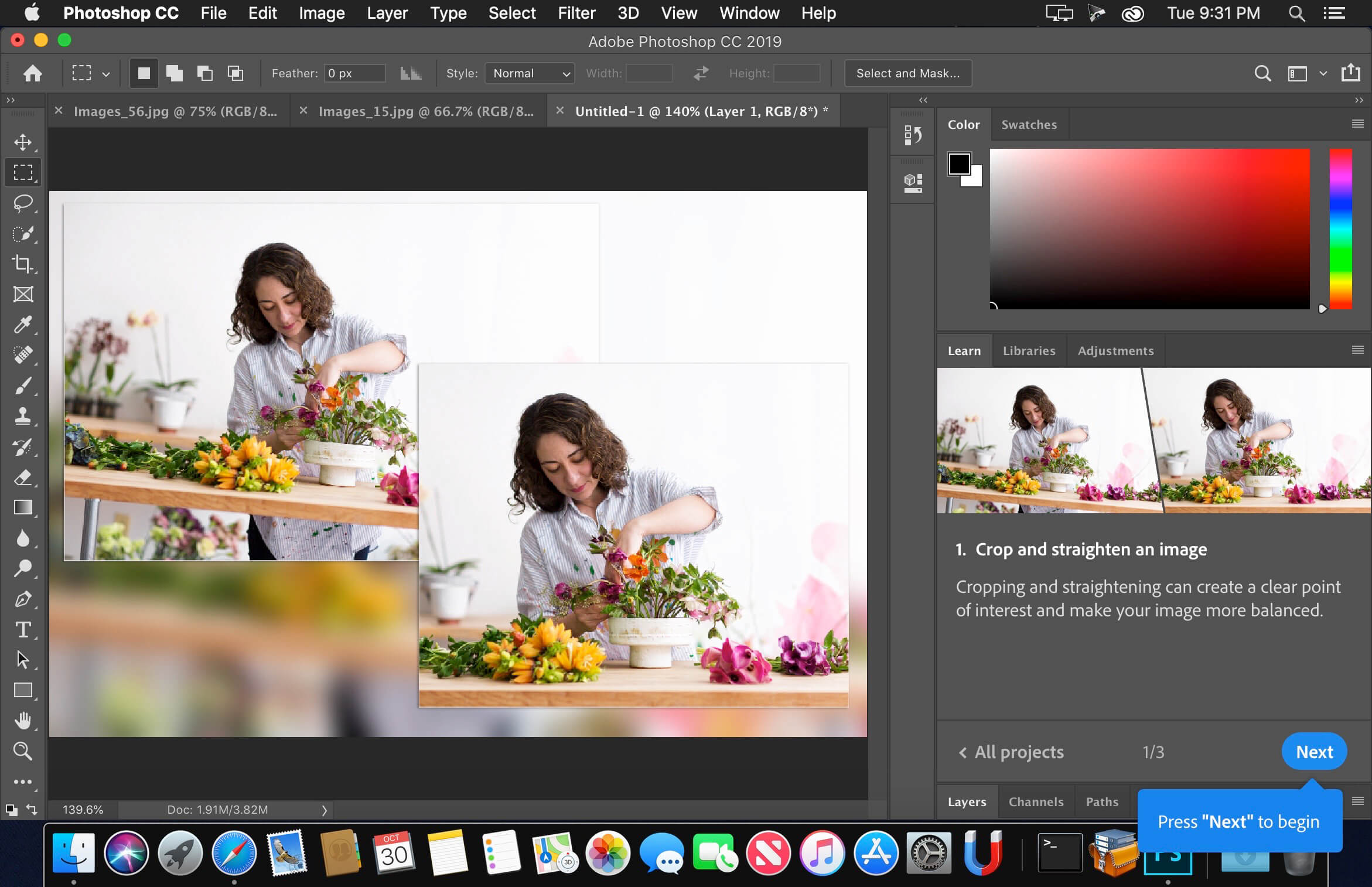 Adobe Photoshop CC 2019 for Mac Workspace (2019)